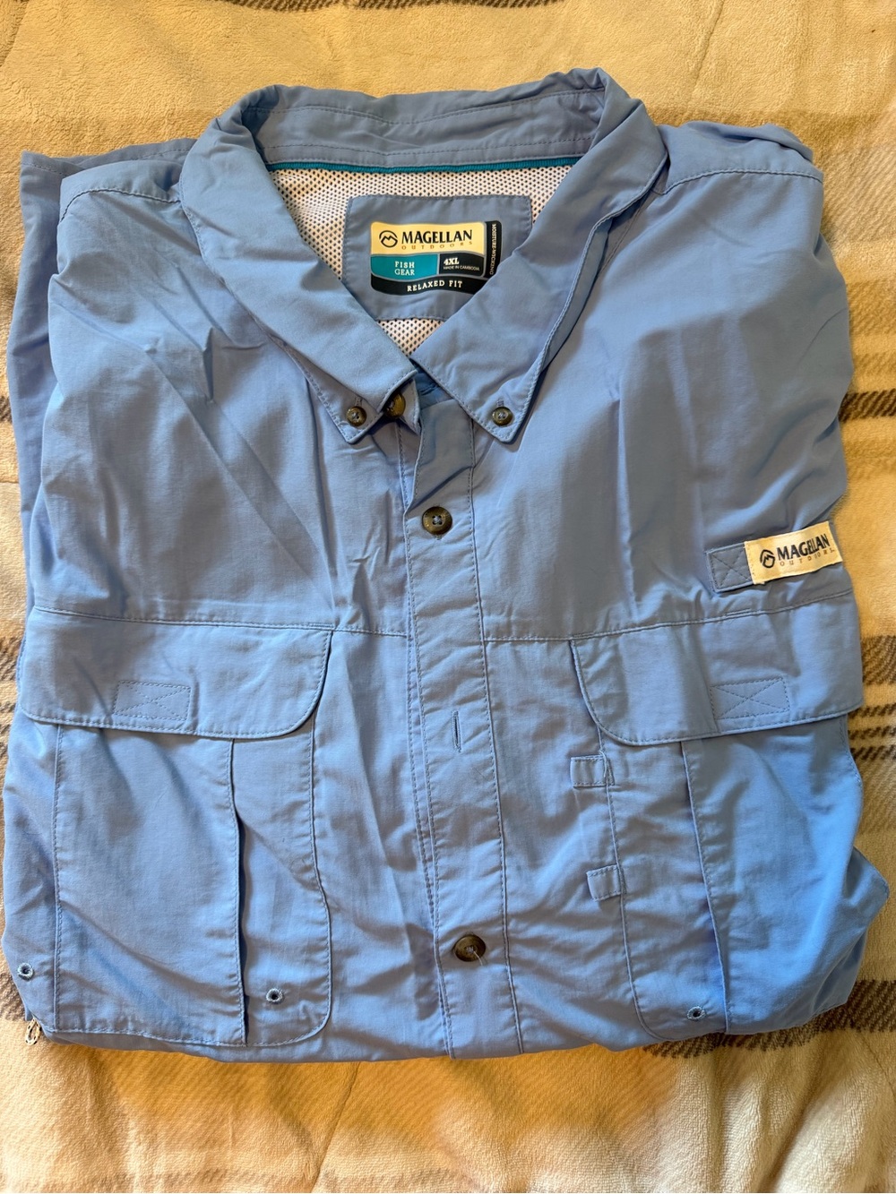 Magellan Outdoors Light Blue Men's Field Jacket